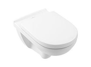 Villeroy & Boch O.NOVO Combi Pack 5660D301 weiß, mit WC, WC-Sitz, WC-Element, Drückerplatte