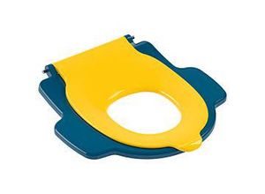 Villeroy und Boch O.novo kids WC-Sitz 8M11619B ohne Deckel, für Kinder, Scharniere Edelstahl, Ocean Blue/Sunshine Yellow