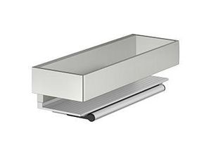 KEUCO Edition 11 Duschkorb 11159210000 mit Glasabzieher, silber-eloxiert/Edelstahl-Finish