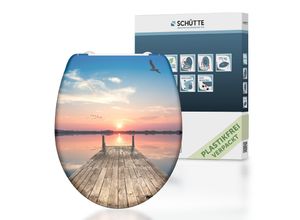 Schütte Duroplast WC Sitz SUNSET SKY, mit Absenkautomatik und Schnellverschluss