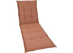 Liegenauflage GO-DE, braun, B:60cm H:7cm T:190cm, Polyester, Polyurethan, Polsterauflagen, Maße ca.: 60 cm x 190 cm x 7 cm