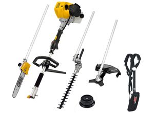 Benzin-Freischneider TEXAS "Komi-Gerät BCU43M", schwarz, Motorsensen, 4-in-1 Multifunktionsgerät – schneiden, trimmen, sägen und pflegen