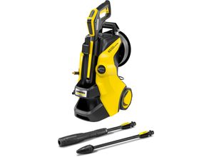Hochdruckreiniger KÄRCHER "K 5 Premium Power Control Flex", gelb, B:30,6cm H:58,4cm L:41,7cm, Kunststoff, Hochdruckreiniger, PremiumFlex-Schlauch, inkl. Schlauchtrommel