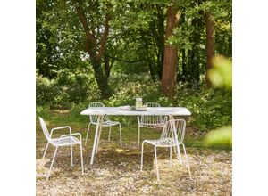 Rechteckiger Gartentisch aus Premium-Terrazzo und