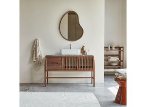 Badezimmerschrank Isaure aus massivem Nussbaumholz