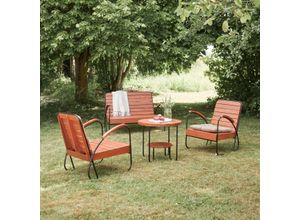 4-Sitzer-Gartenlounge Key Wood aus massivem