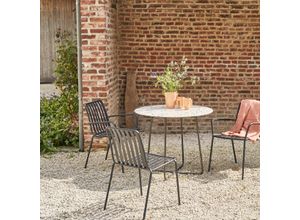 Runder Gartentisch Elio brown aus
