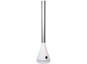 Turmventilator SONNENKÖNIG "Noblade Heat, 2580 m3/h, Touch-Funktion, LED Anzeige, Heiz-Funktion", weiß, B:29cm H:107cm T:29cm, Ventilatoren, 9 Ventilationsstufen, 2 Heizstufen, Fernbedienung, Schlafmodus