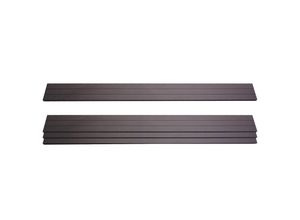 4er Set Latten für WPC-Sichtschutz Savoie, Bretter Windschutz, ca. 1qm ~ 180cm, anthrazit