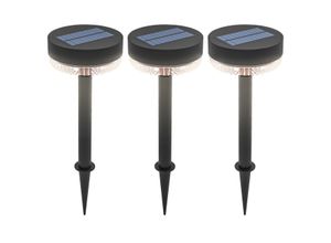 Solarlampe 3 Stück Solarleuchte Solar Gartenleuchte mit Warmweiß Lichte