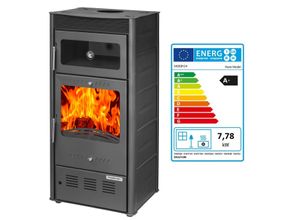 Kamin Ofen Kaminofen 150mm Rauchrohr 7,78 KW BimSchV 1-2 EEK A+ Rose Ofen