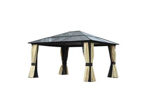 Luxus Pavillon Gartenpavillon Partyzelt Gartenzelt PC-Dach Alu