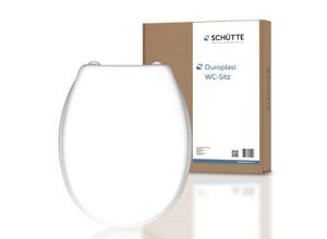 Duroplast WC Sitz WHITE, Toilettendeckel, Toilettensitz weiß