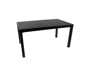 Ausziehbarer Gartentisch aus Aluminium "GENUA 2.0" - Grau/Anthrazit