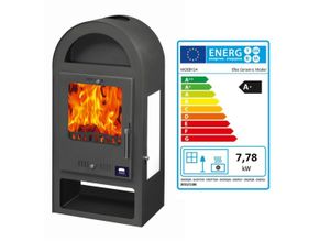 Kamin Ofen Kaminofen Anthrazit 7,78KW Rauchrohr A+ EEK A+