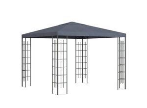 Gartenpavillon 3 x 3 m Pavillon Gartenzelt Festzelt Partyzelt Stahl Polyester Grau