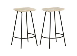 Barhocker 4 Stk. Mango Massivholz