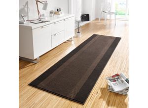 Teppich HANSE HOME "Band" Gr. 12, braun, B:80cm H:9mm L:200cm, Kunstfaser, Teppiche, Kurzflor, weich, Läufer Größen, Wohnzimmer, Schlafzimmer, Esszimmer