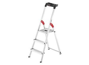 Hailo Haushaltsleiter L60 StandardLine alu 3 Sprossen, H: 138,0 cm