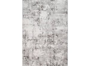 Novel Webteppich Sorrent , Silber, Hellgrau, Dunkelgrau , Textil , Abstraktes , rechteckig , 67x140 cm , Oeko-Tex® Standard 100 , für Fußbodenheizung