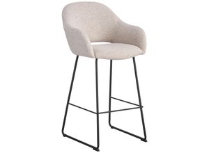 Novel Barhocker , Schwarz, Beige