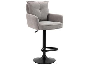 Novel Barhocker , Schwarz, Taupe