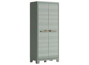 Keter Geräteschrank , Jadegrün , Kunststoff , 4 Fächer , 80x182x44 cm , Aufbewahrung & Schutzhüllen, Geräteschuppen