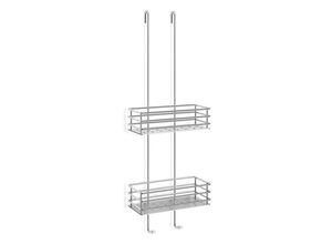 Zack Duschkorb , Edelstahl , Metall , 25.5x74x14.3 cm , Badaccessoires, Duschzubehör, Duschkörbe