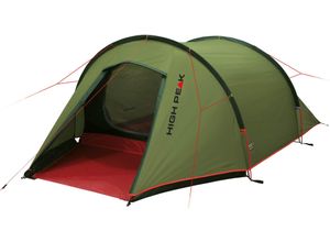 Tunnelzelt HIGH PEAK "Kite 2 LW", rot (pesto, rot), Zelte, B/H/L: 140cm x 95cm x 330cm, B:140cm H:95cm L:330cm