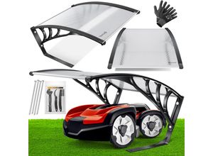 KESSER® Mähroboter Garage Dach Carport Überdachung für Mähroboter Rasenmäher Rasenroboter Automower Garten Witterungsbeständig Mährobotergarage inkl. Montagematerial, Maße 82 x 103 x 47 cm