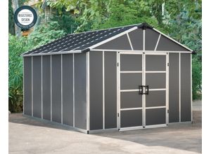 Gerätehaus PALRAM - CANOPIA "Yukon", grau, Aluminium, Kunststoff, Polycarbonat (PC), Gerätehäuser, mit lebenslang widerstandsfähigen Wandpaneelen