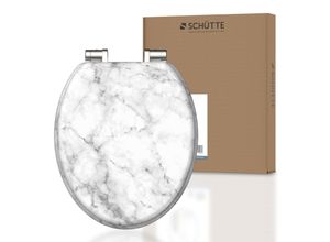 Schütte MDF WC-Sitz MARMOR STONE, Toilettendeckel mit Absenkautomatik Motiv
