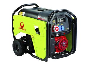 Pramac Stromerzeuger Serie SP, Benzin 400/230 V, SP 8000 - Leistung 4 kVA (230 V) / 6,8 kVA (400 V), Handstart, 3,6 / 5,4 kW