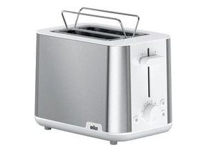 Produktbild Toaster PurShine HT 1510 WH edelstahl/weiß, 900 Watt, für 2 Scheiben Toast