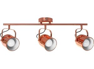 SPOT LIGHT Deckenleuchte "Inga", rosa (kupfer), Ø 9,30cm H: 23,00cm, Lampen, Deckenleuchte aus Metall für den Flur, Wohn- und Essbereich, Deckenspot Deckenstrahler
