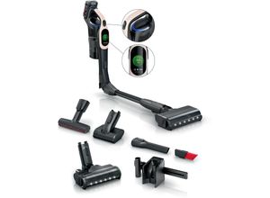 BOSCH Akku-Stielstaubsauger "Unlimited 10 BKS1041RHF, MicroClean™ Technology, Display, Knickrohr", rosa (powder rose), B:25cm H:130cm T:21,6cm, Akkusauger, HEPA-Filtersystem, 10 Jahre Motorgarantie, LED-Licht, powder rose, Topseller