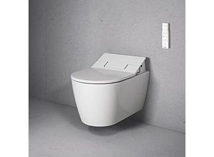 Duravit SensoWash Slim Dusch-WC-Set 631000002004300 mit Wand-WC, Slim-Dusch-WC-Sitz, weiß
