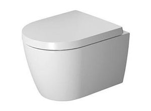 Duravit ME by Starck Wand Tiefspül WC 45300900A1 weiss, Set mit WC und WC-Sitz, Compact WC