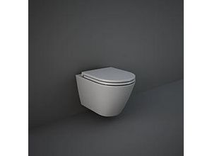RAK Feeling WC Set mit WC-Sitz spülrandlos, grau matt