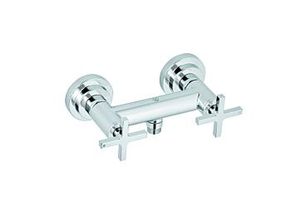 Kludi Nova Fonte Brause-Zweigriff-Armatur 207100520 Wandmontage, Kreuzgriff Metall, chrom