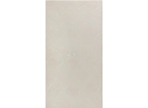 Novel Webteppich Stilo , Creme , Textil , Struktur , rechteckig , 80x150 cm , Oeko-Tex® Standard 100 , für Fußbodenheizung geeignet, waschbar ,