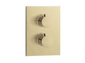 Herzbach Design iX PVD Thermostat 21.503050.2.41 Brass Steel, UP, für 2 Verbraucher