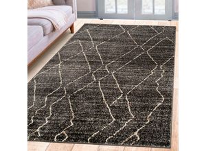 Teppich MY HOME "Smilla" Gr. 8, grau, B:280cm H:9mm L:380cm, Kunstfaser, Teppiche, mit besonders weichem Flor, Kurzflor, moderne Berber Optik, Boho
