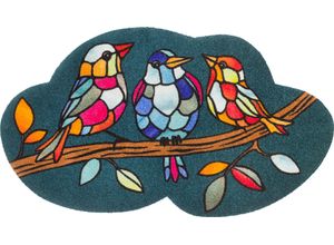 Teppich "Morning Choir", bunt, B:70cm H:9mm L:120cm, Polyamid, WASH+DRY BY KLEEN-TEX, Teppiche