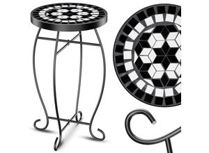 KESSER® Mosaiktisch Bistrotisch Blumenhocker Rund