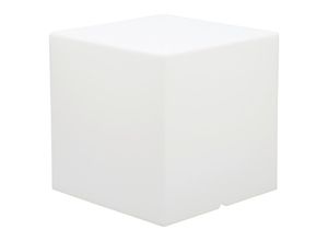New Garden LED-AUßENLEUCHTE Cuby , Weiß , Kunststoff , quadratisch,quadratisch , kaltweiß , 32x32 cm , RoHS , LED-Leuchtmittel austauschbar , Lampen &