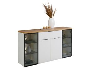 Stylife Sideboard , Weiß, Eiche