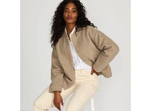 Fleecejacke in Curly-Optik, Damen,