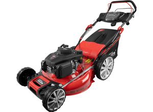 Benzinrasenmäher GÜDE "BIG WHEELER 554.3 R", rot, B:159cm H:94,3cm T:58,6cm, Rasenmäher, 3 Funktionen: Mähen, Sammeln und Mulchen