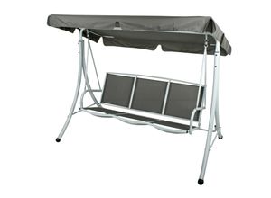 Hollywoodschaukel ANNA, grau/schwarz